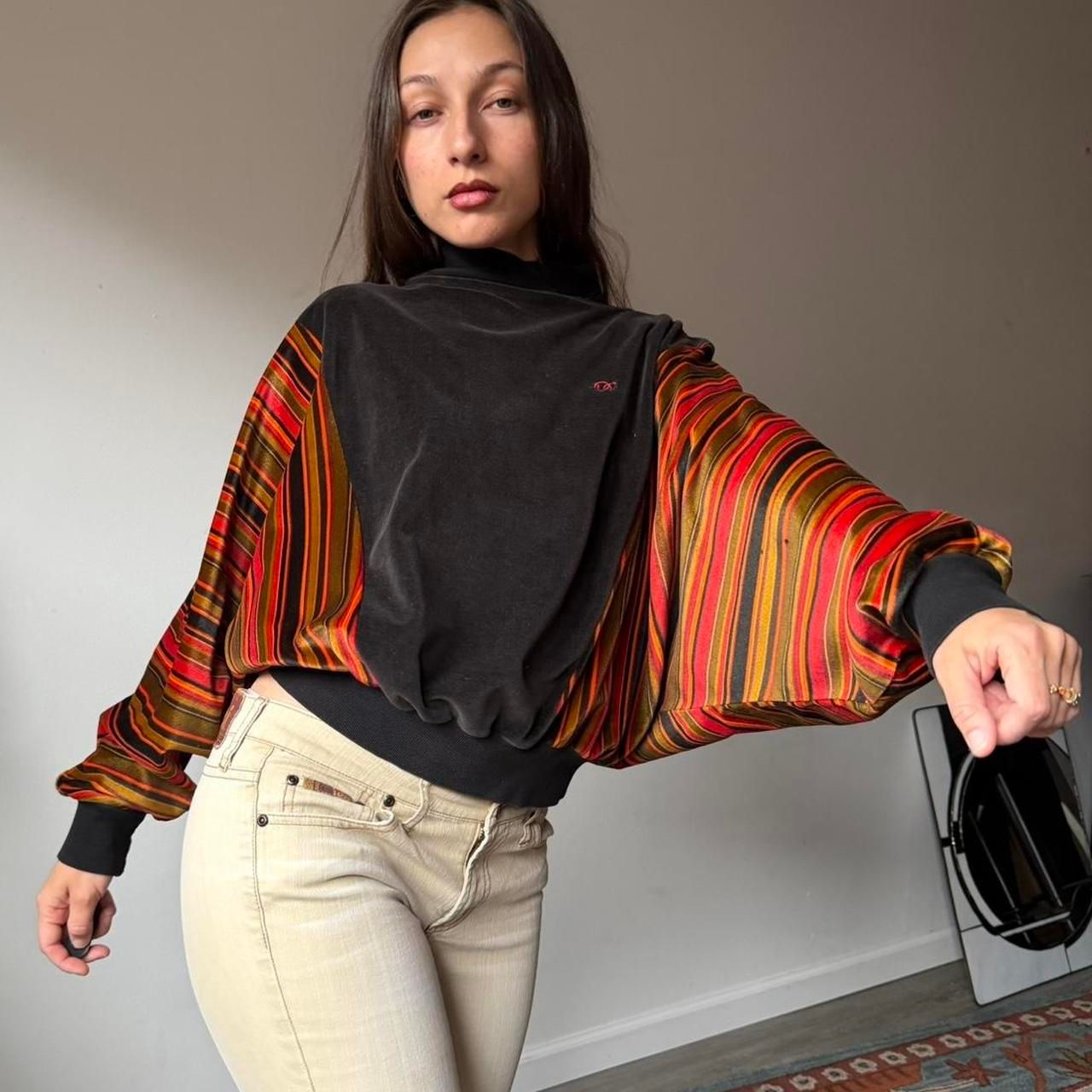 Vintage 90s Oscar De La Renta Multi Sweatshirt